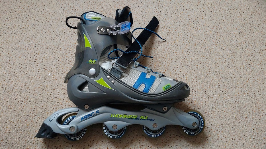 Zánovní pánské in-line brusle Worker K4, vel. 44, top stav