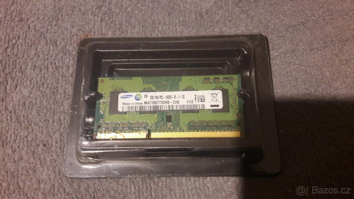 RAM pamět do notebooku