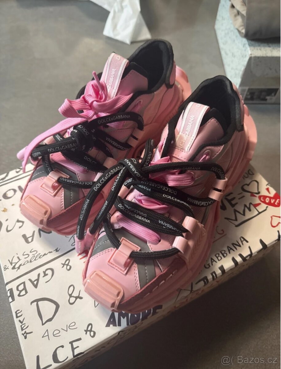 Dolce & Gabbana space shoes růžové