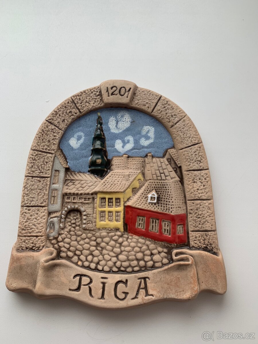 Suvenýrní talíř Riga