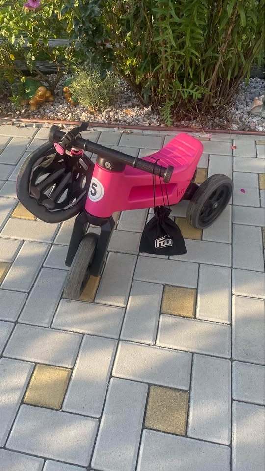 Funny wheels růžová + přílba