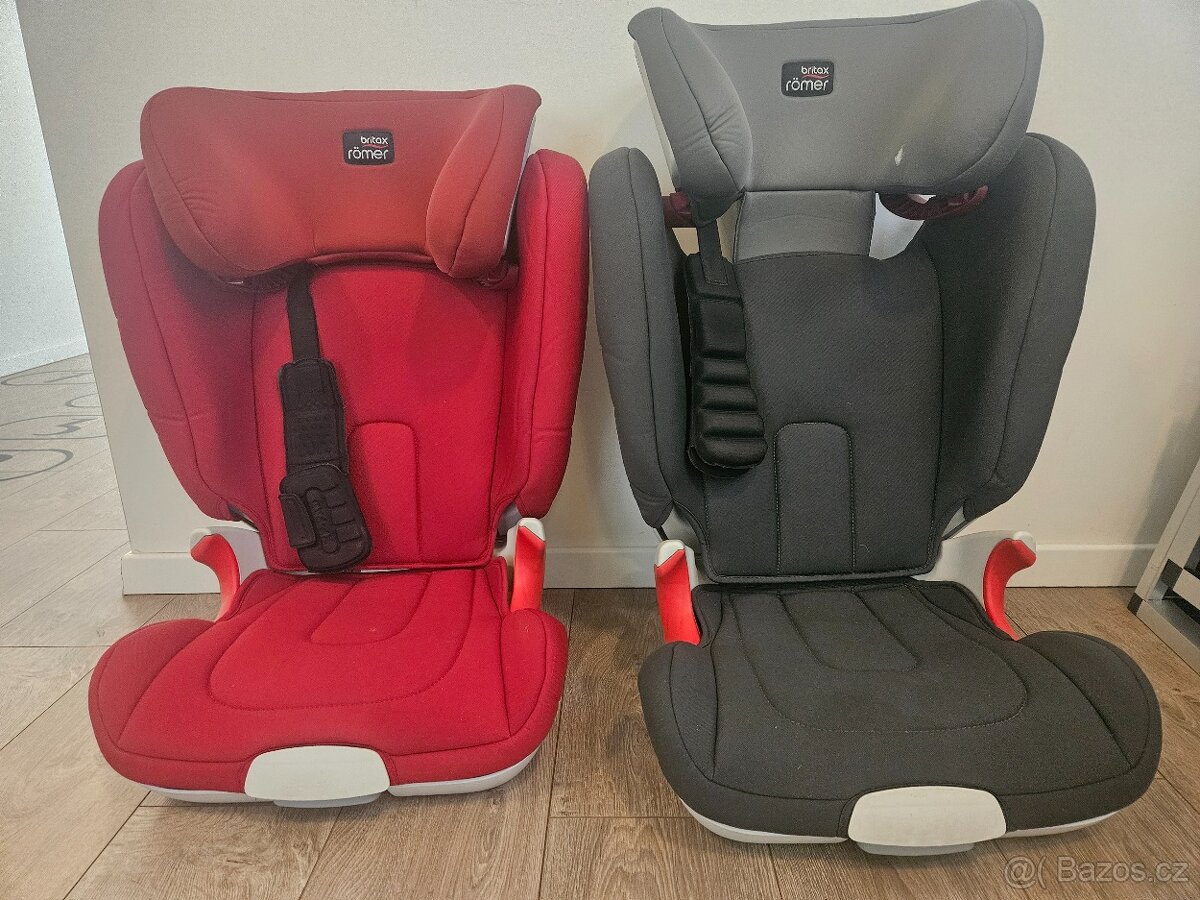 Autosedačka Britax Römer 2 ks (červená a šedivá)