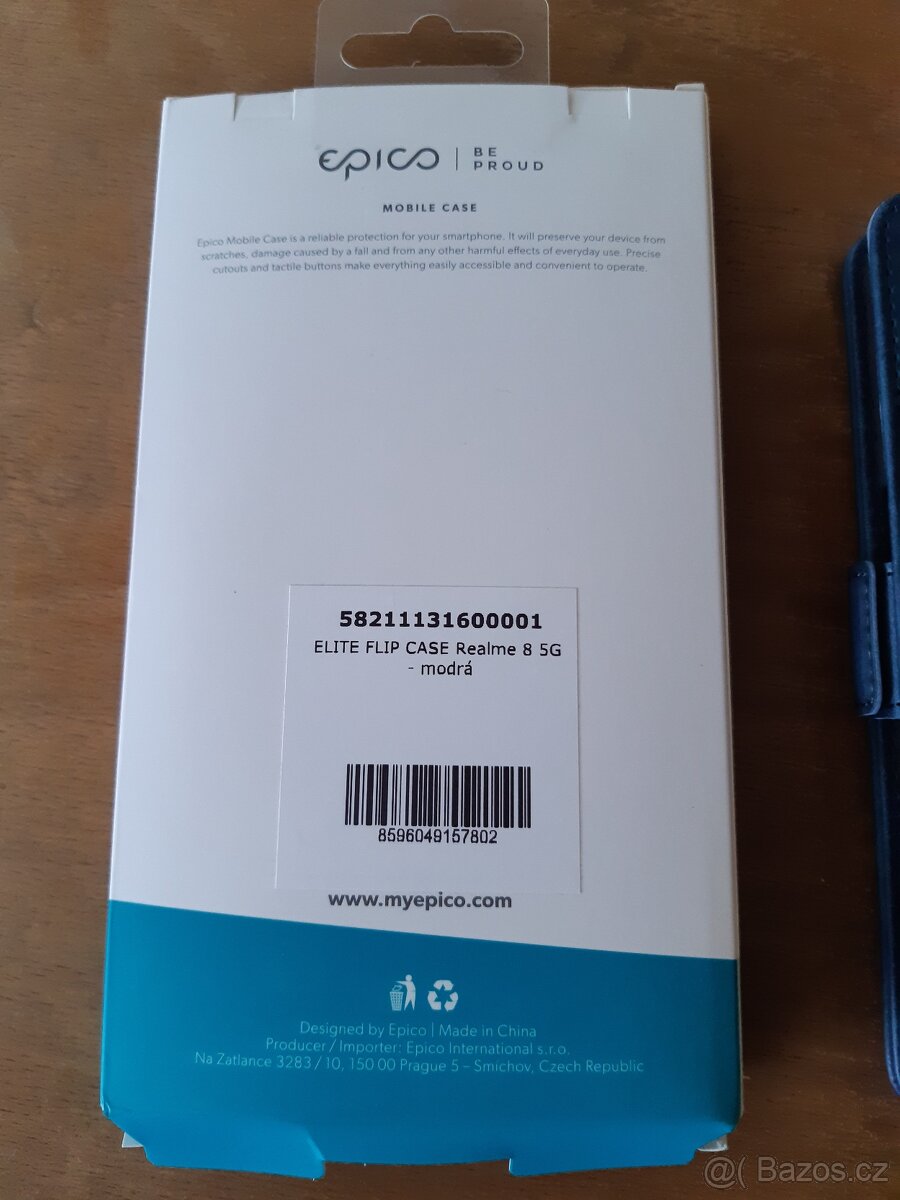 Obal na mobil REALME 8 5G modrý - nepoužitý, levně