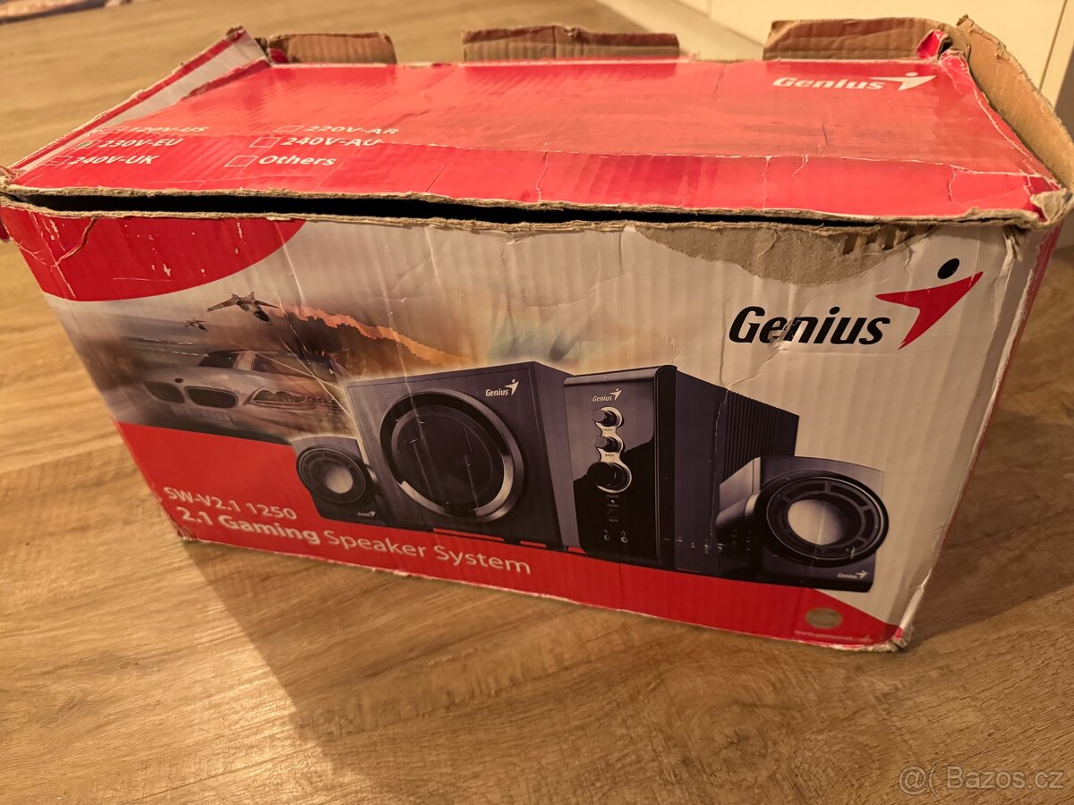 Repro 2+1 GENIUS SW-V2.1 1250, pěkný zvuk