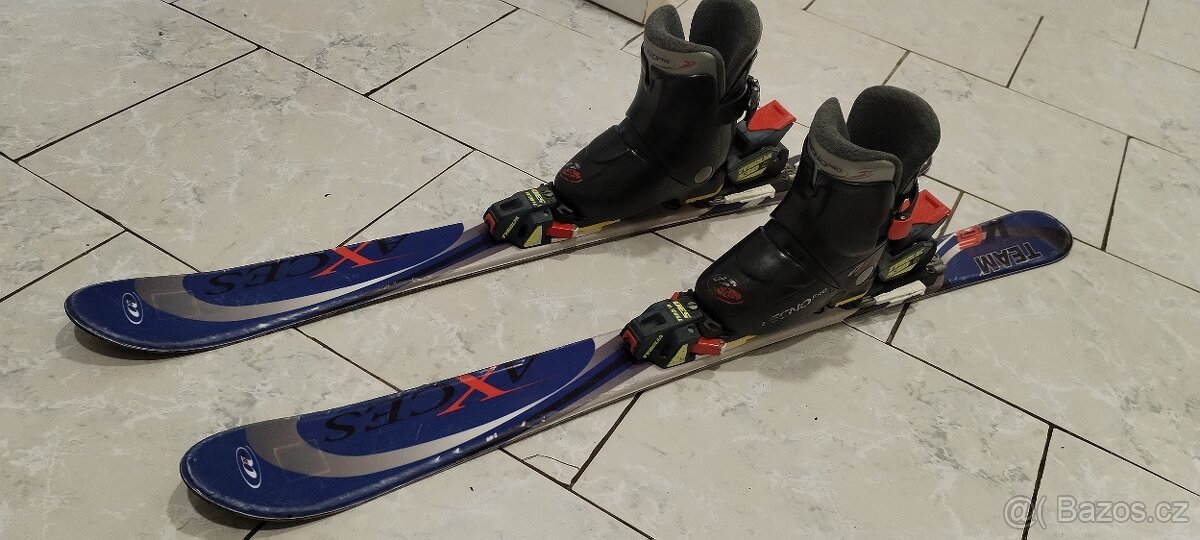 Dětské lyže 100 +boty (lyžáky)