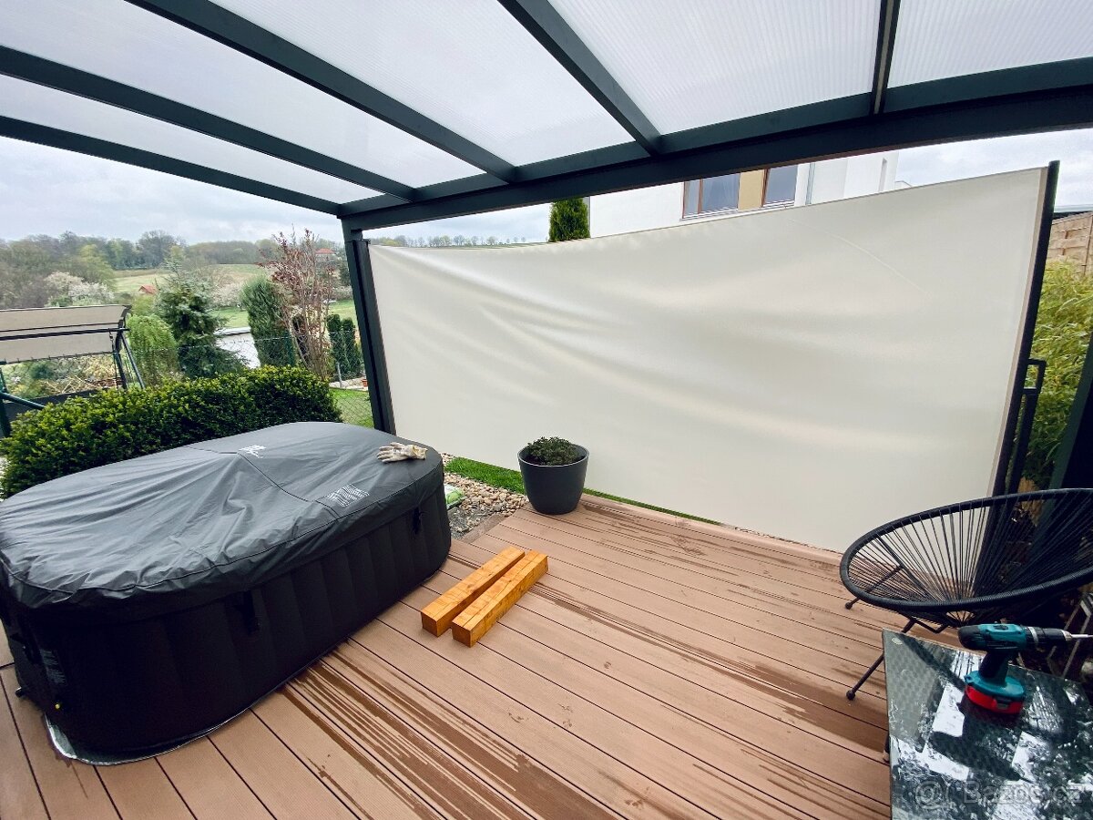 Boční markýza "Dubaj" (500x180) a (300x180) béžová