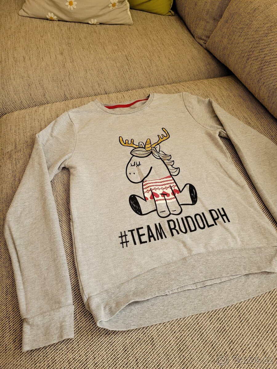Dívčí vánoční mikina Rudolph zn. Pepco, v. 158-164