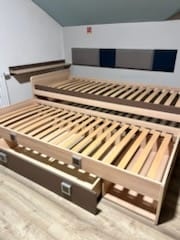 Dětská dvou postel vysouvací 80x200