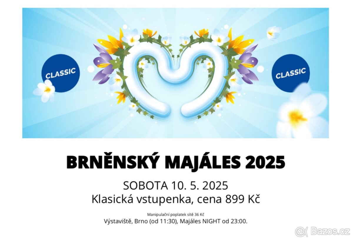 Majáles Brno 2025 - Classic Lístek