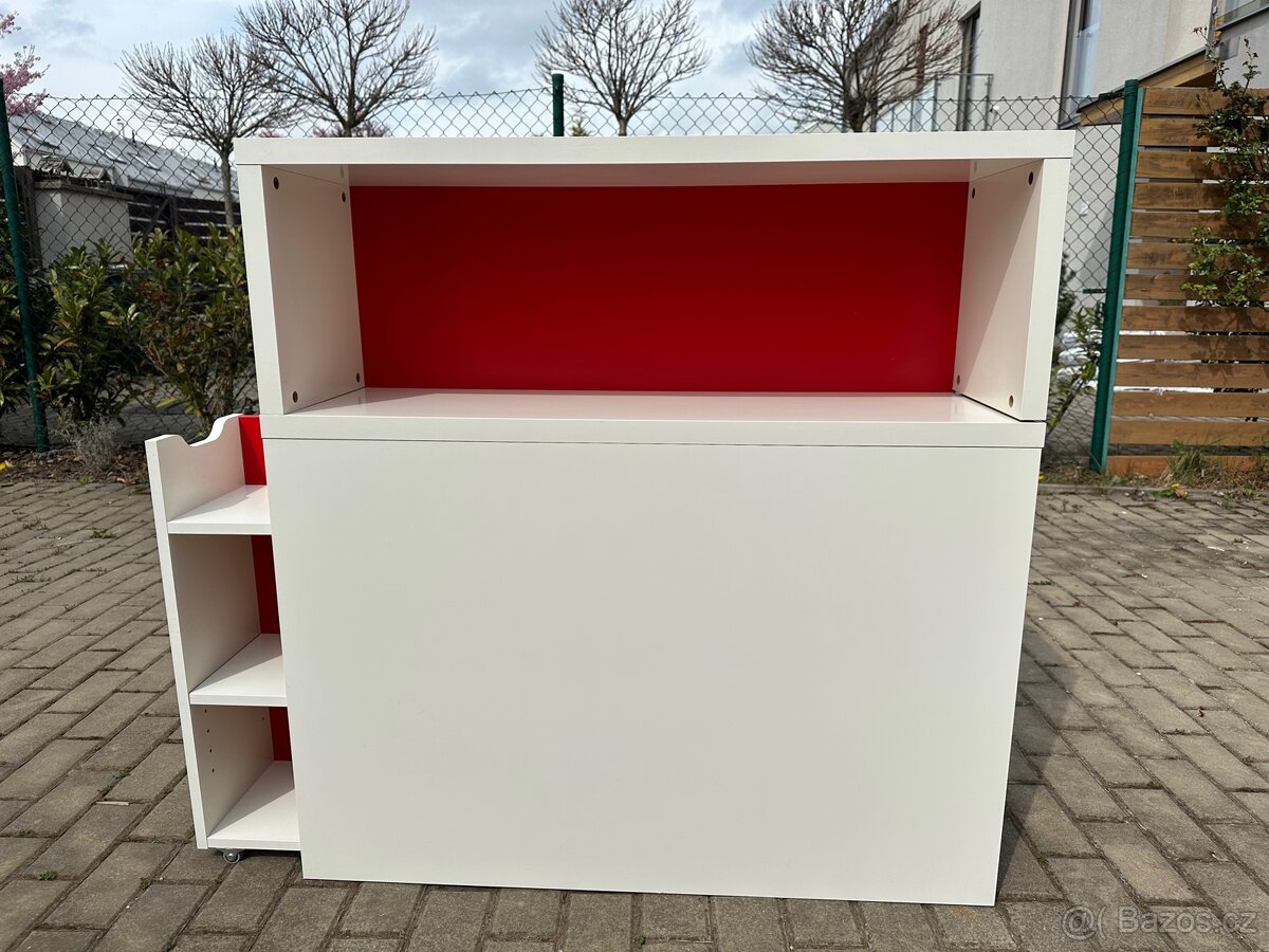 Výsuvná policová skříňka ikea,botník