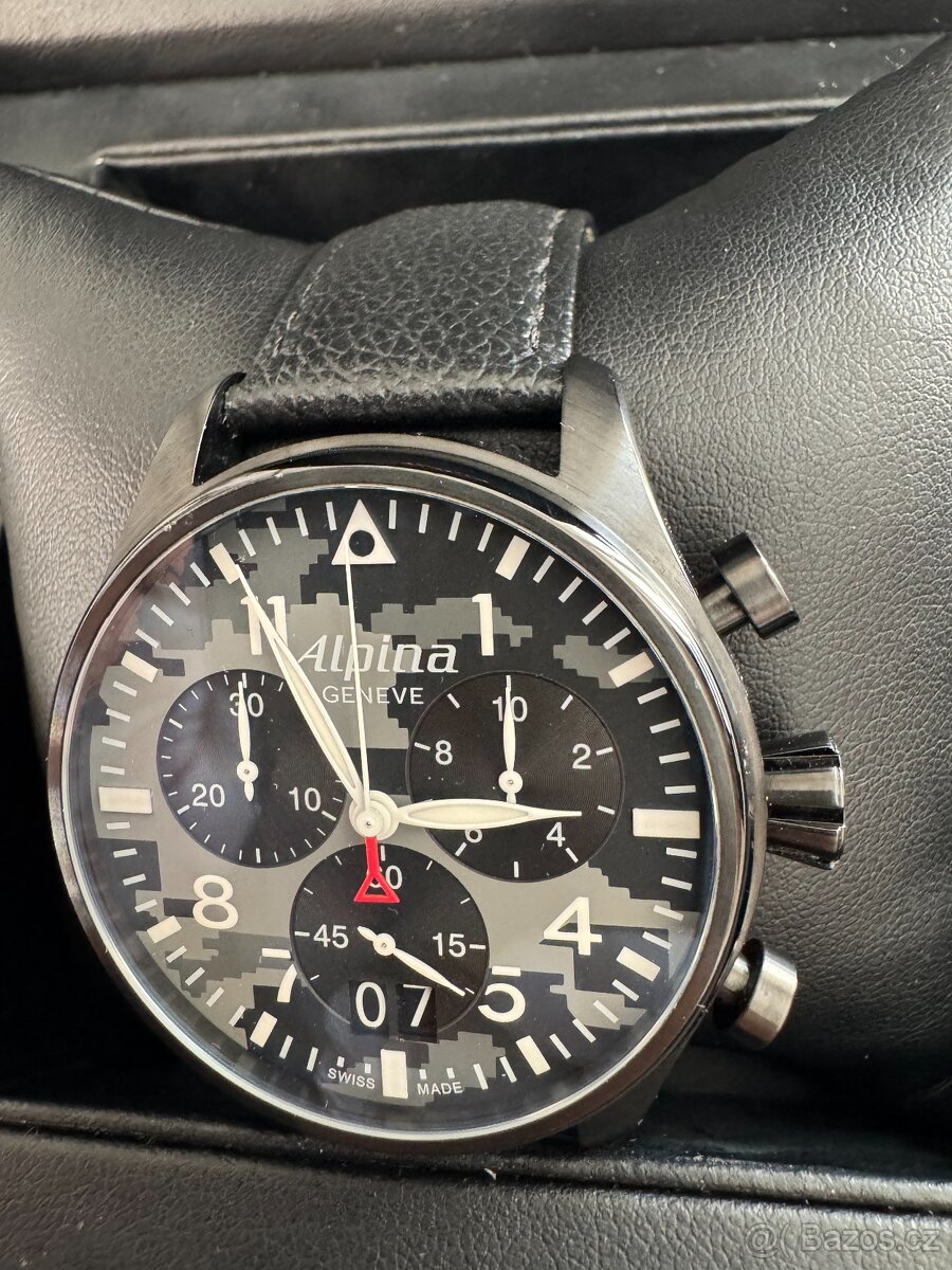 ALPINA Swiss Startimer Pilot Chronograph Big Date 10 ATM Saf