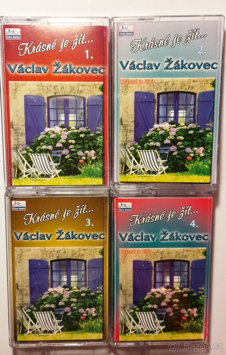 Václav Žákovec - Krásné je žít. 4 audiokazety.