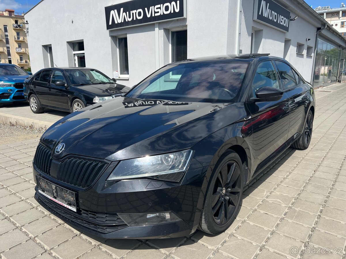 Škoda Superb 2.0 TDi 4x4 DSG Sportline ČR 2019 tažné panoram
