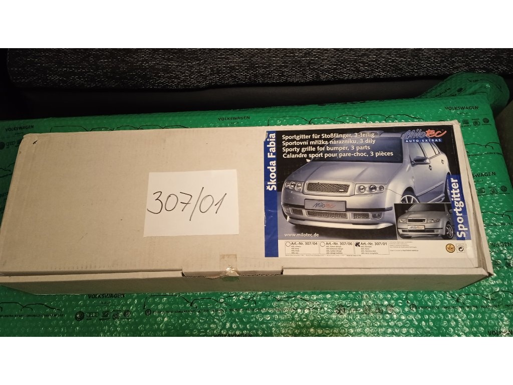 Milotec 30701 sání předního nárazníku nerez Škoda Fabia