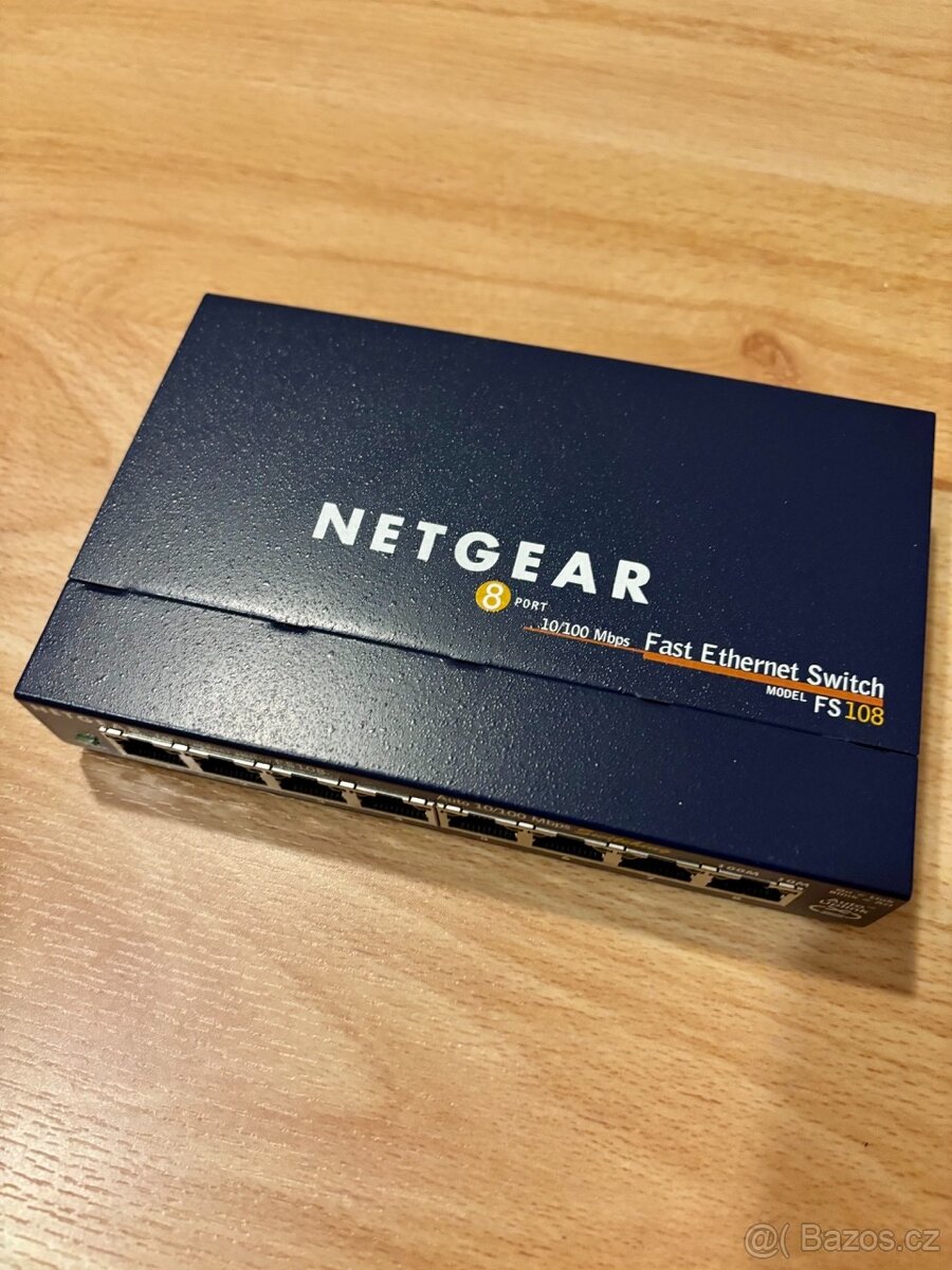 NETGEAR ProSafe 8 Port Ethernet Switch 10/100 Mbps, model FS