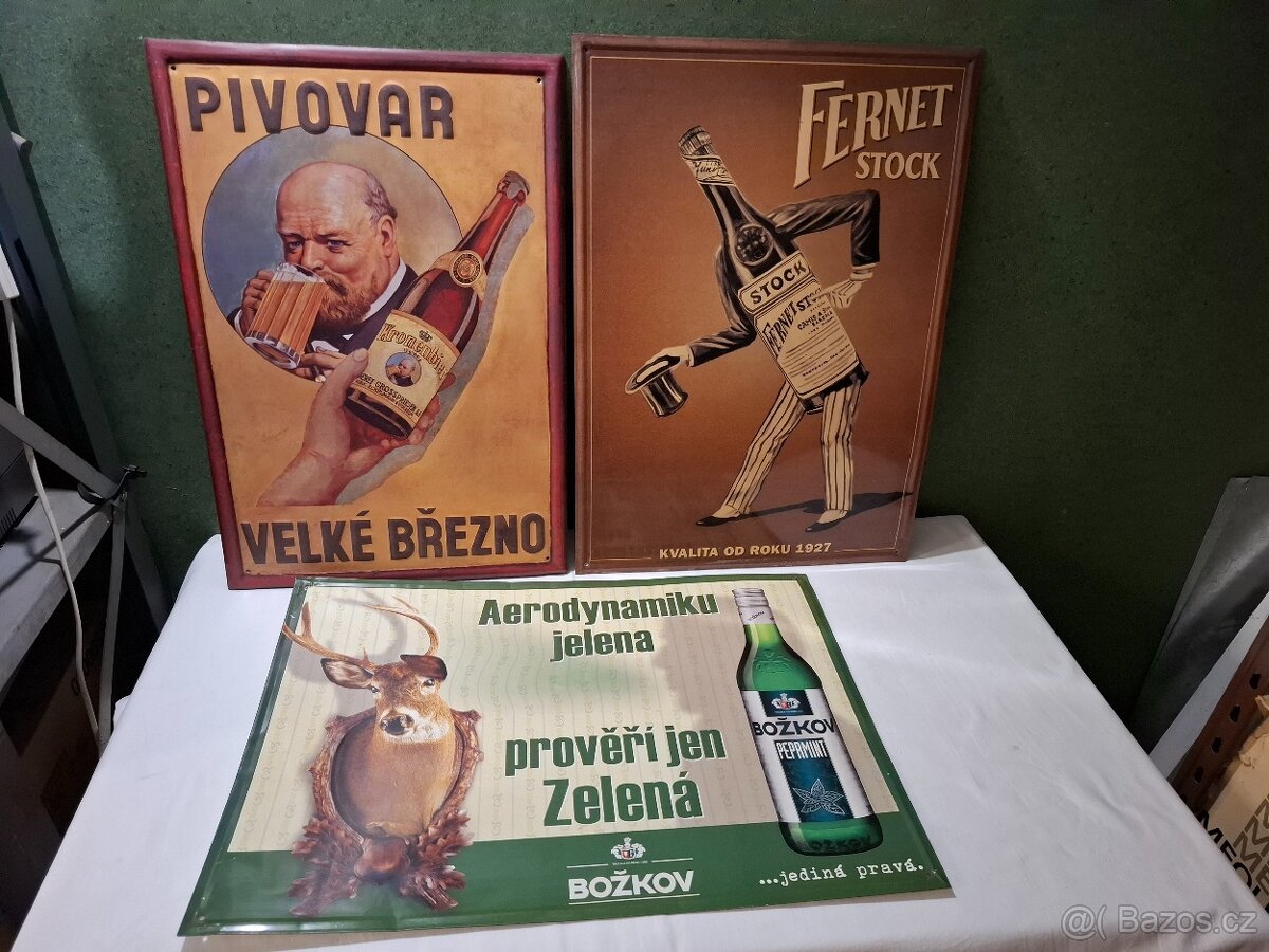 3 x reklamní cedule