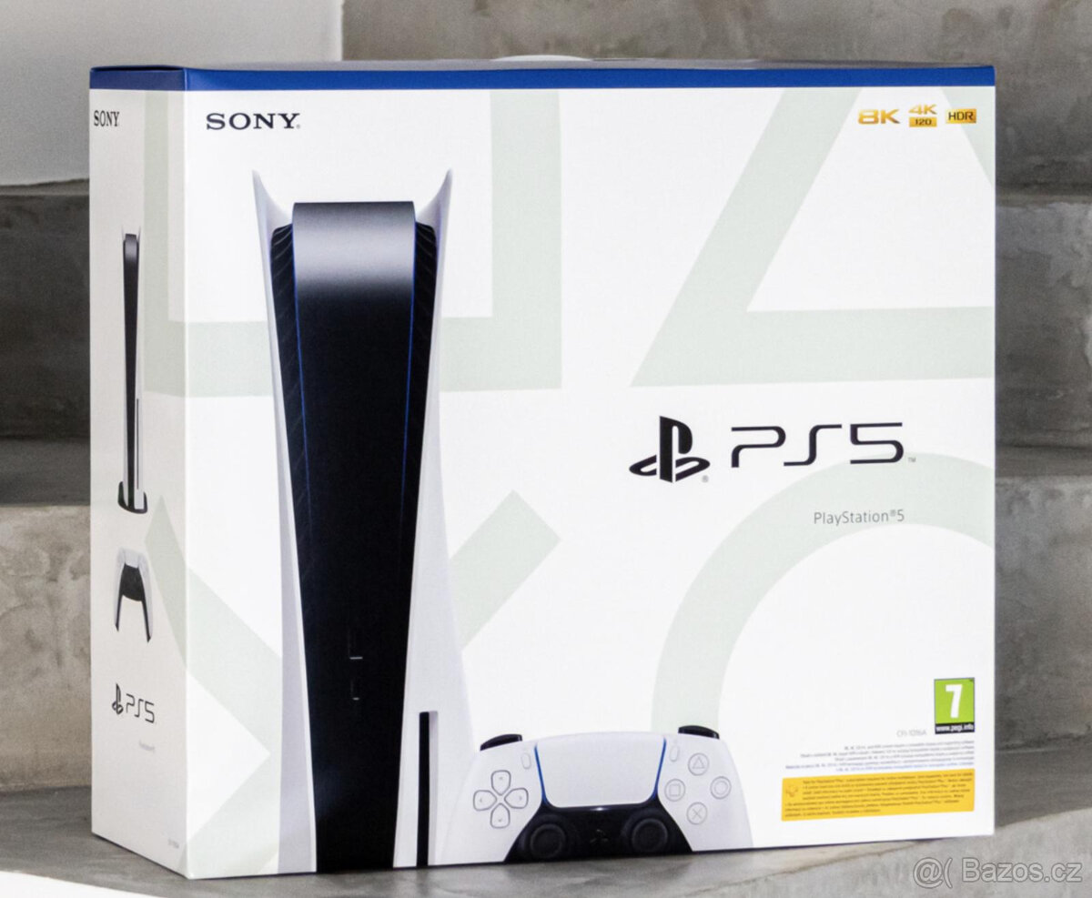 Playstation 5 s ovladacem