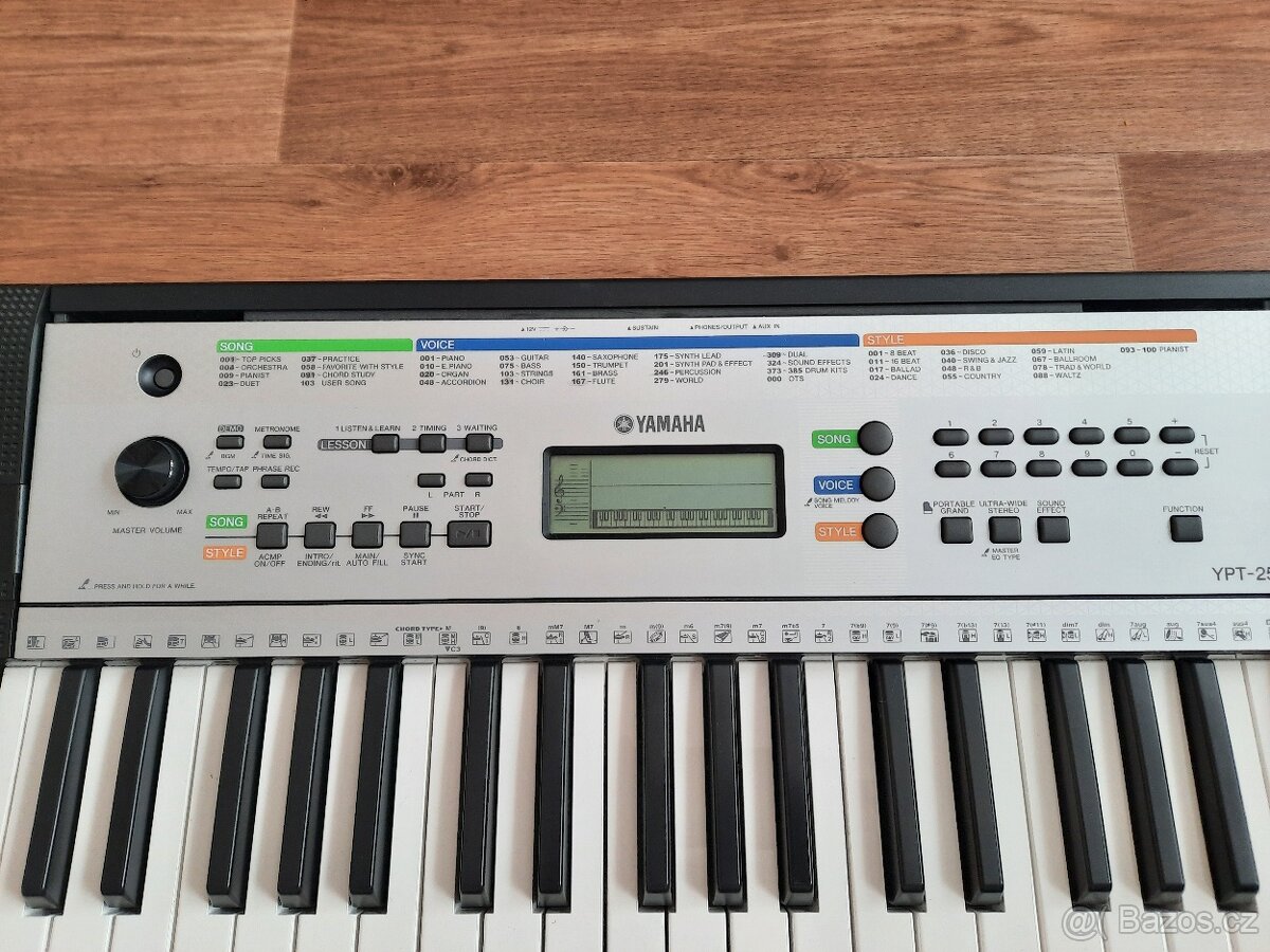 Klávesy zn.YAMAHA YPT-255