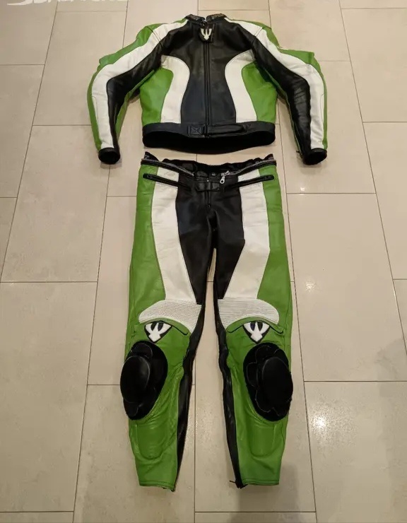 PSí Hubík-Pánská Dámská kožená moto kombinéza, dvoudílná