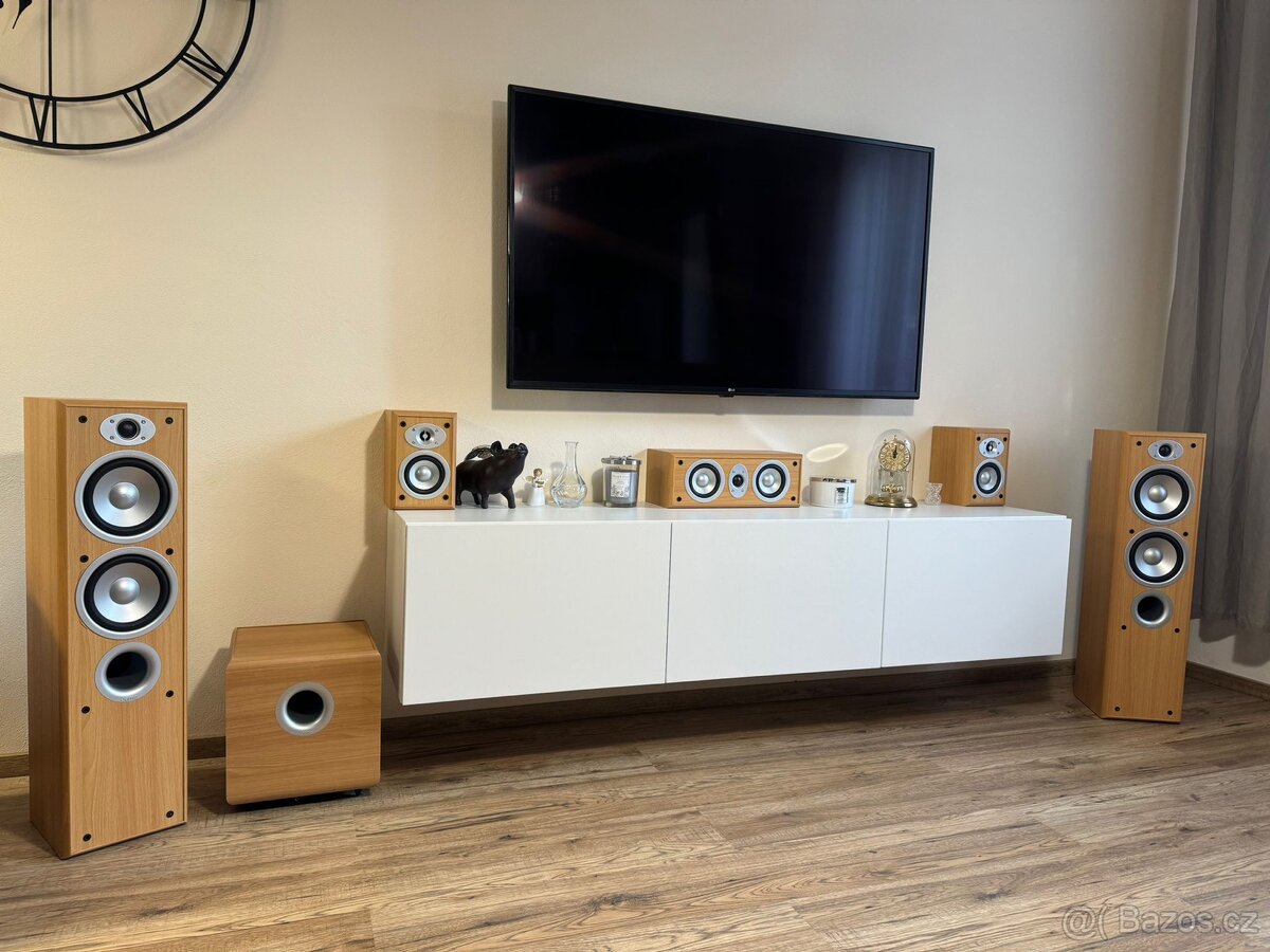 Prodám sadu reproduktorů 5+1 Jamo - zachovalé a plně funkční