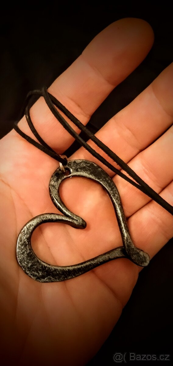 Kované srdíčka,srdce,přívěšek