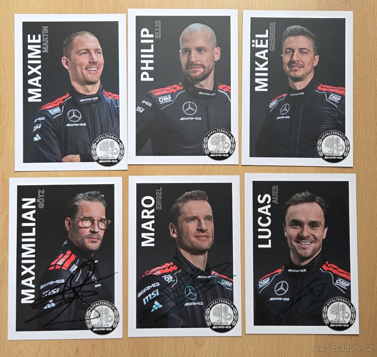 24H SPA 2025 Mercedes AMG GT 6 autogramkaret