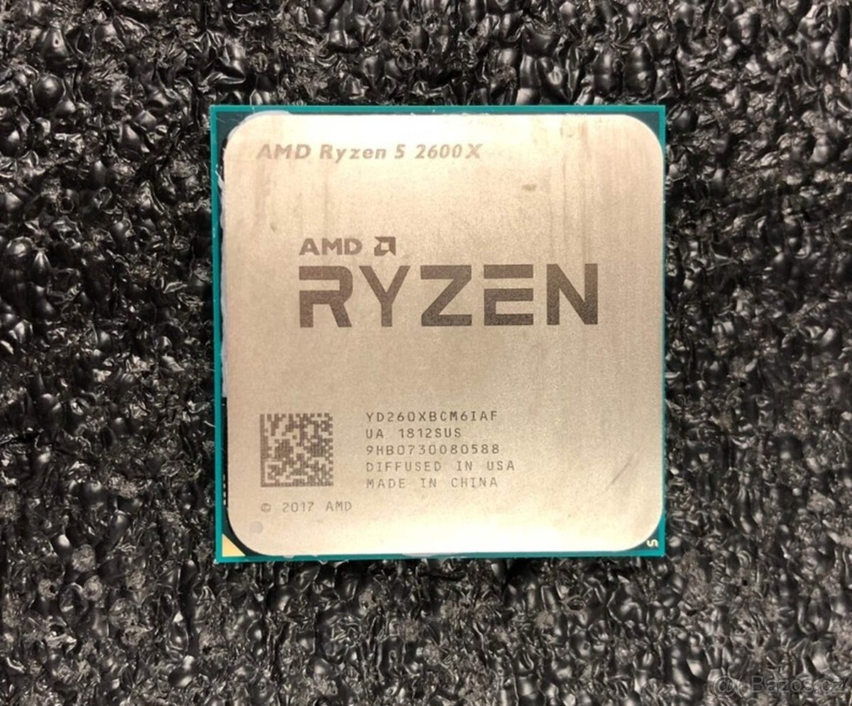 AMD Ryzen 2600x 6c/12t, 4,2GHz, AM4