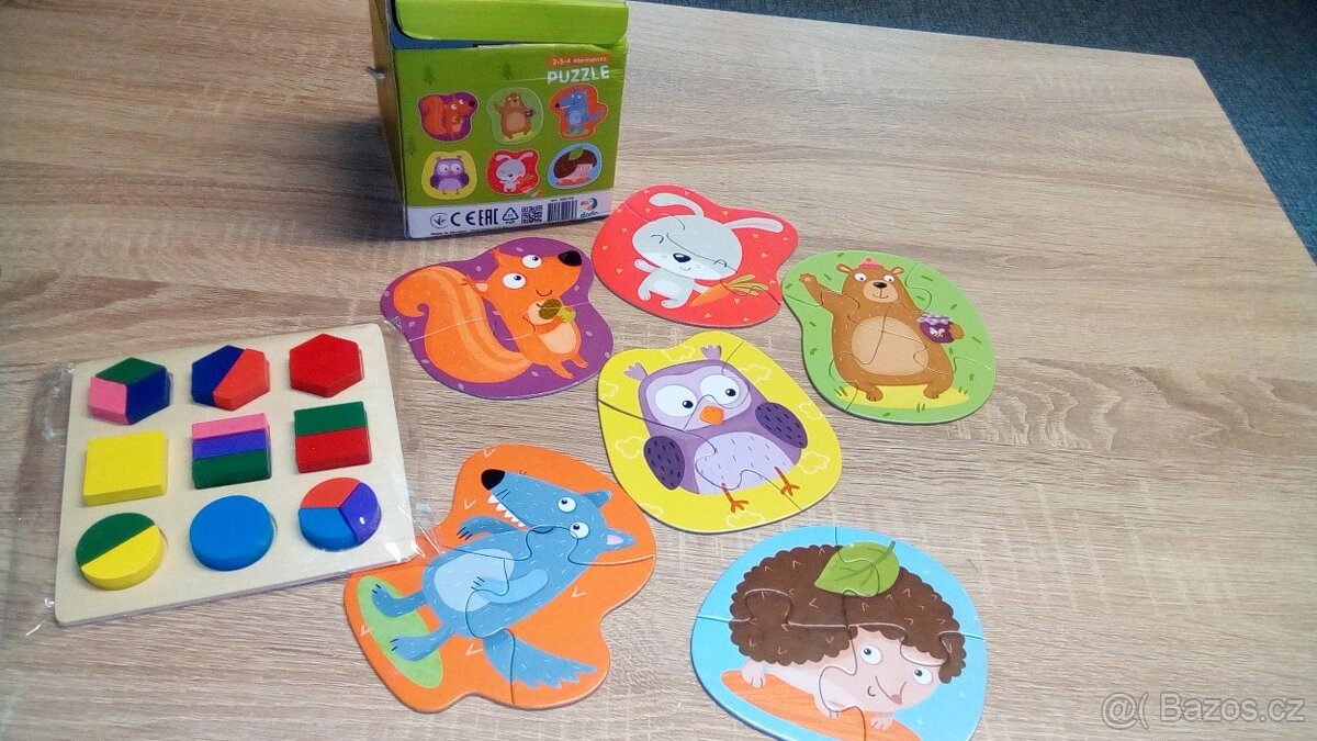Dřevěná vkládačka,first puzzle