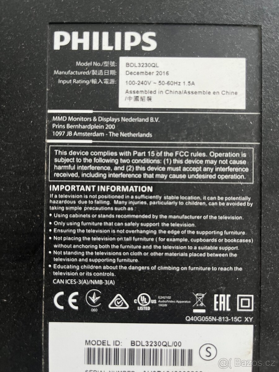 Philips BDL3230QL - 32" displej