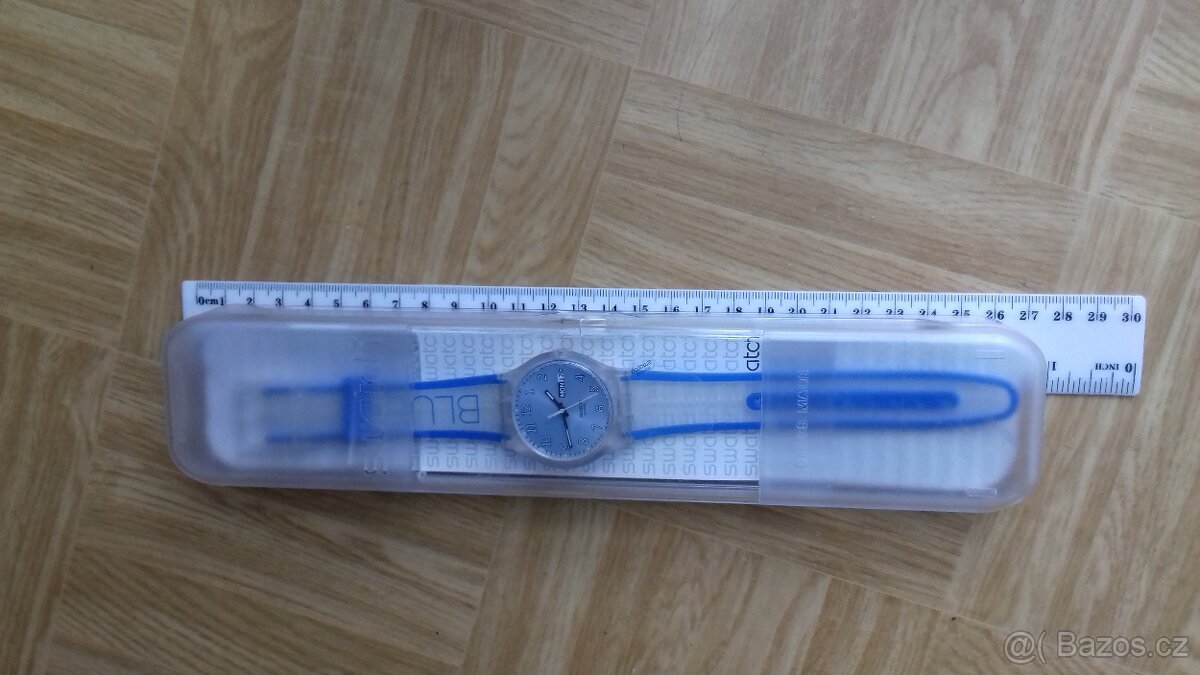Hodinky, švýcarské, Swatch, vodotěsné, datum, nové