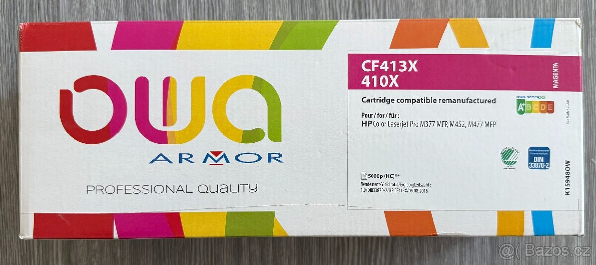 Armor toner HP CF413X - červený