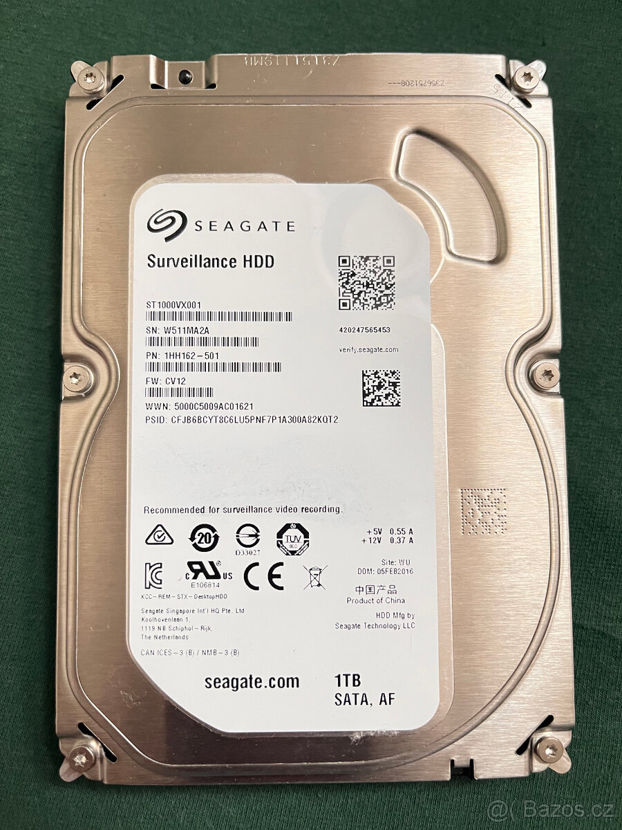 HDD 3.5 Seagate Surveillance 1TB, ST1000VX001