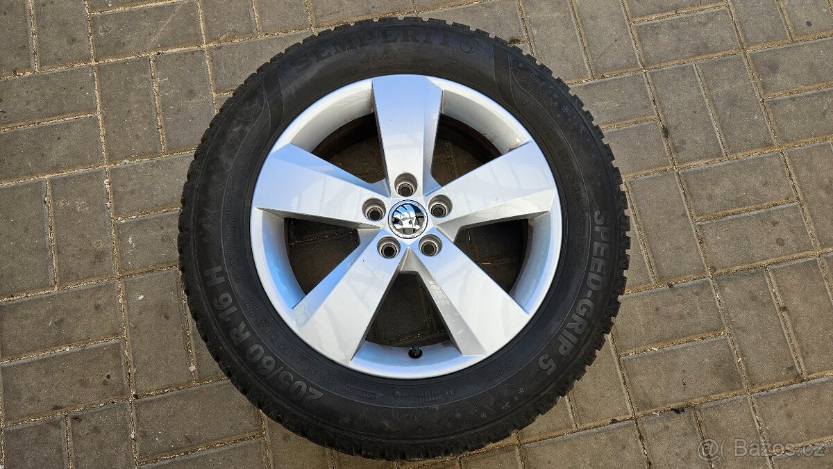 Zimní Sada Alu 5x100 205/60 R16 Škoda Scala Kamiq Fabia
