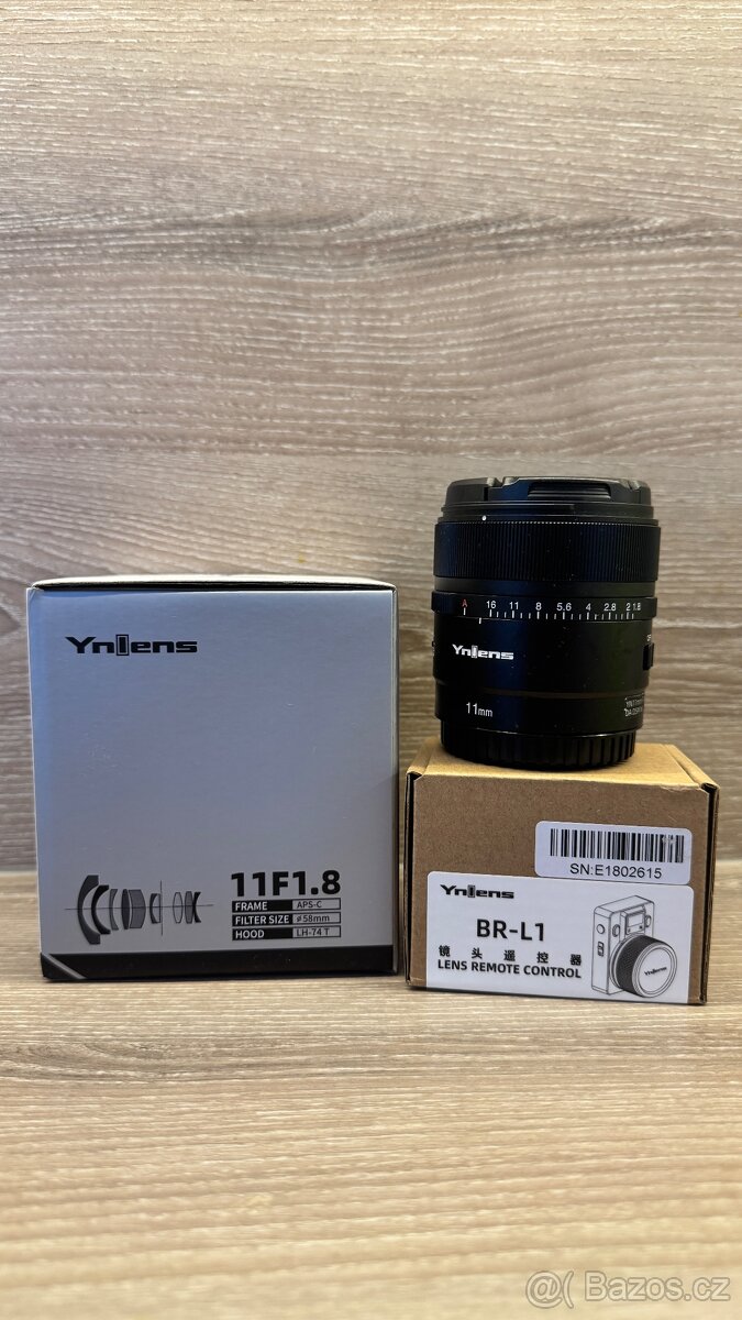 Yongnuo 11mm f1.8 Autofocus pre Sony bajonet E.