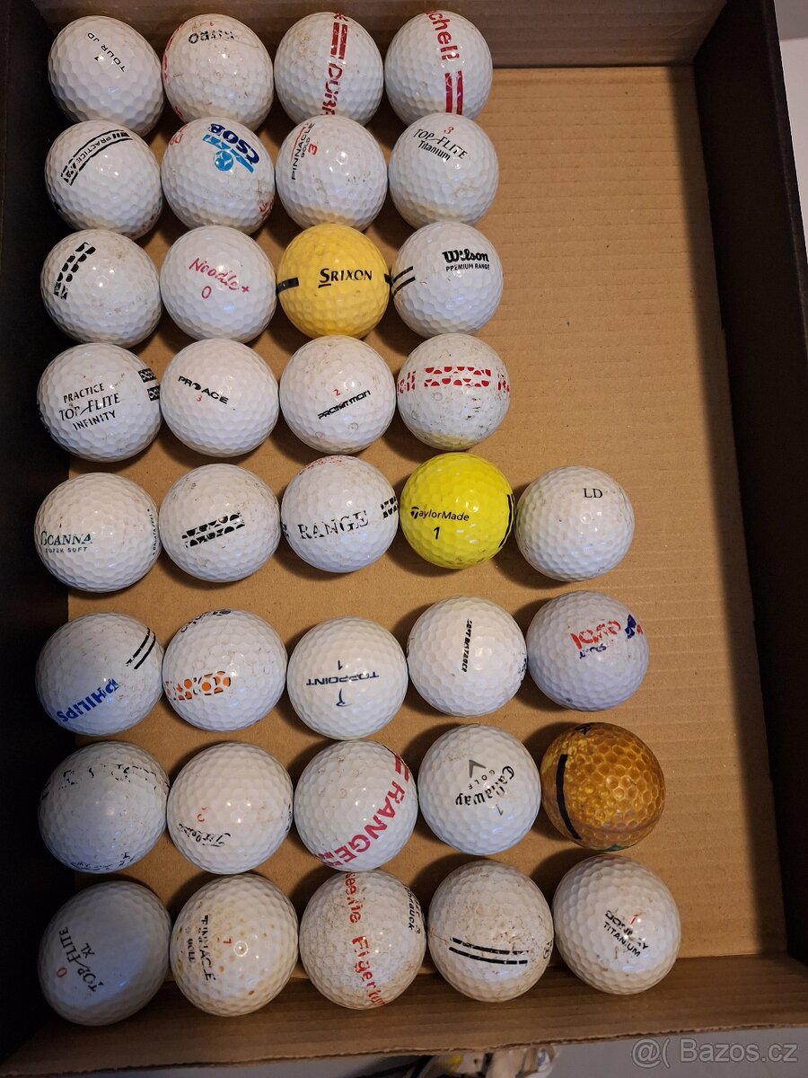 Golfové míčky - mix za 5,- Kč/ks