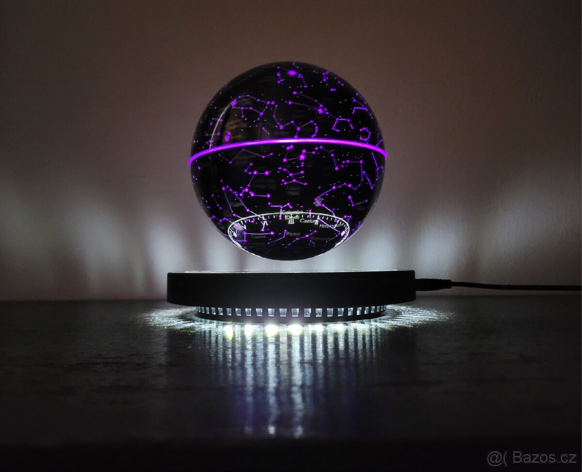 Levitující lampa – hvězdný glóbus