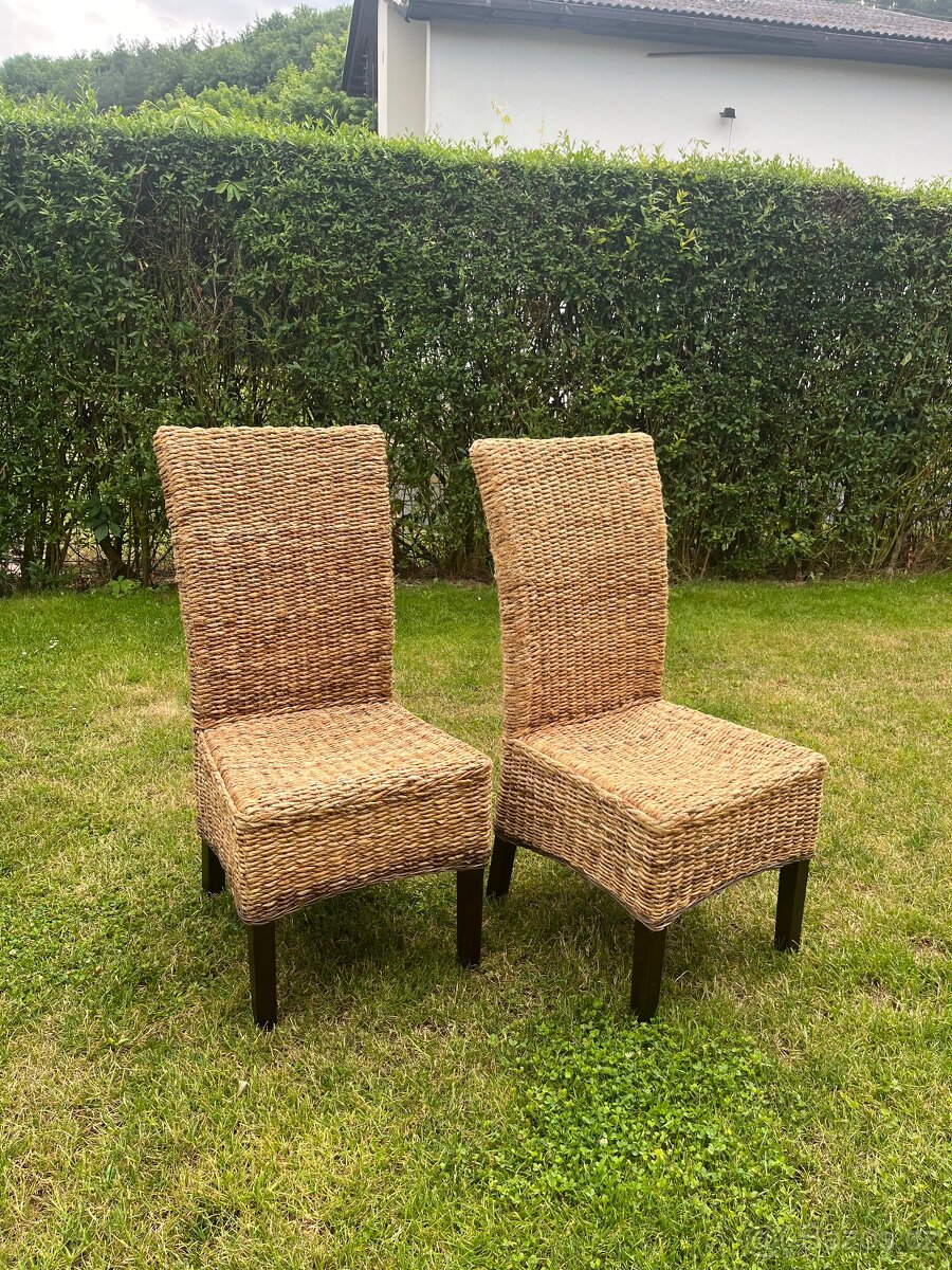 Ratanové židle - set