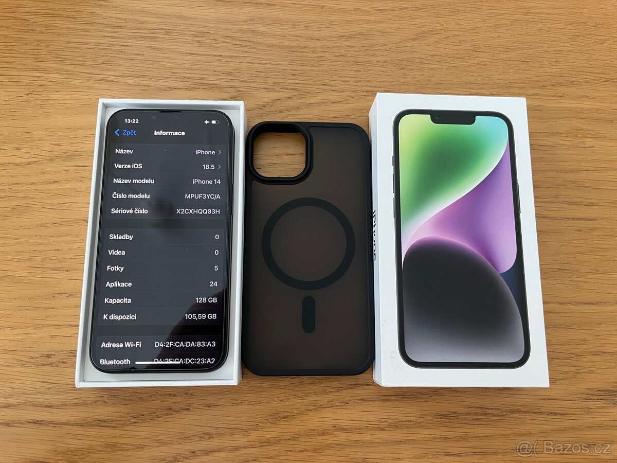 Zánovní Iphone 14 128gb
