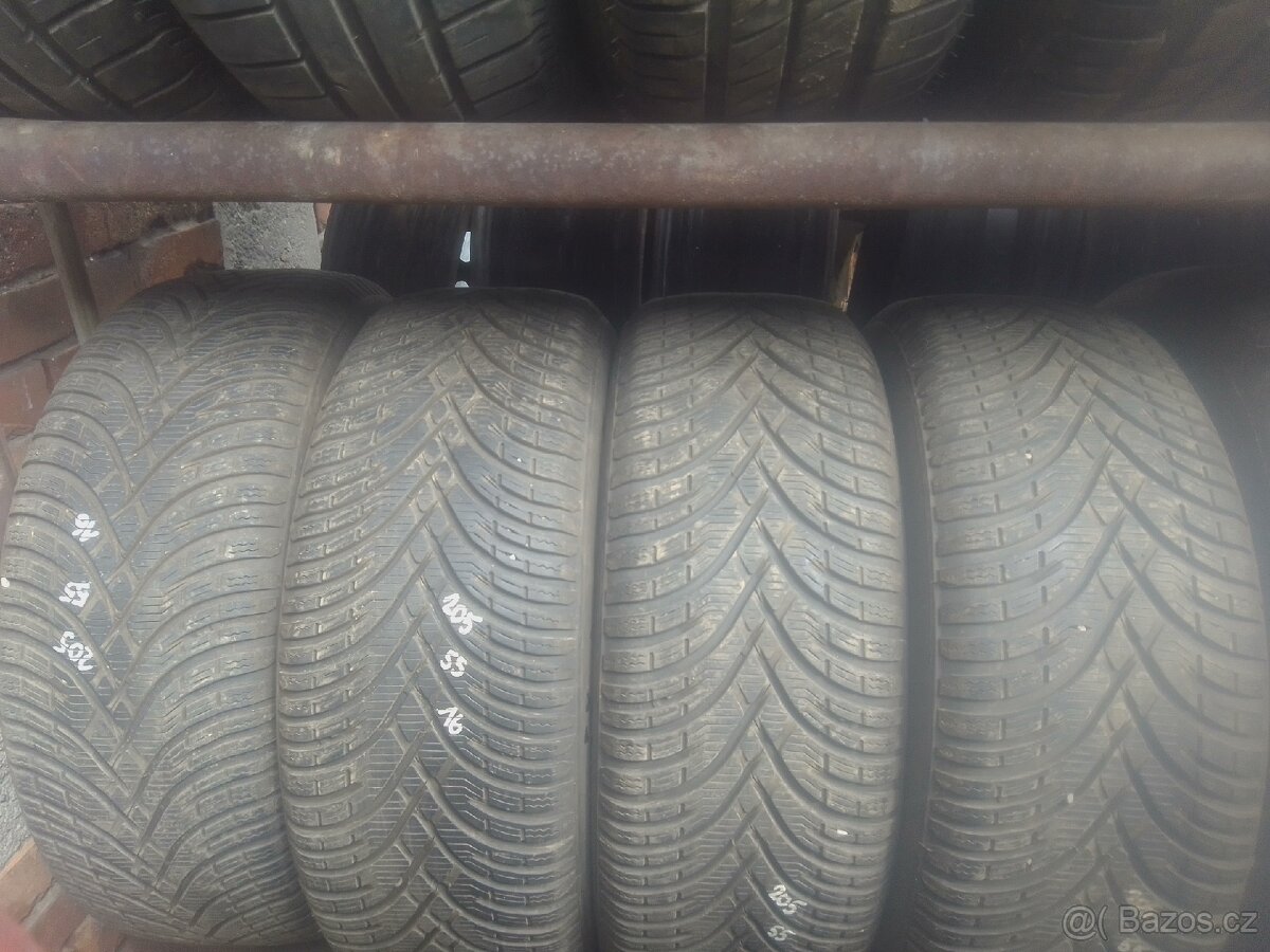 Prodám 4x zimní pneu BFgodride 205/55 R16