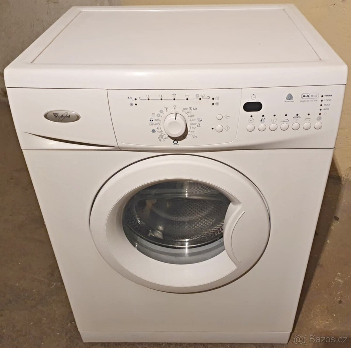 PRACKA WHIRLPOOL,BOCNI PLNENI,5KG,DISPLEJ,1200 OT.,TRIDA A+