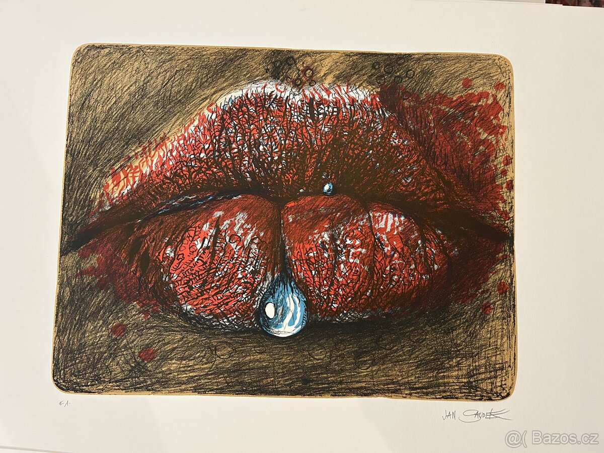 Jan Saudek litografie celek