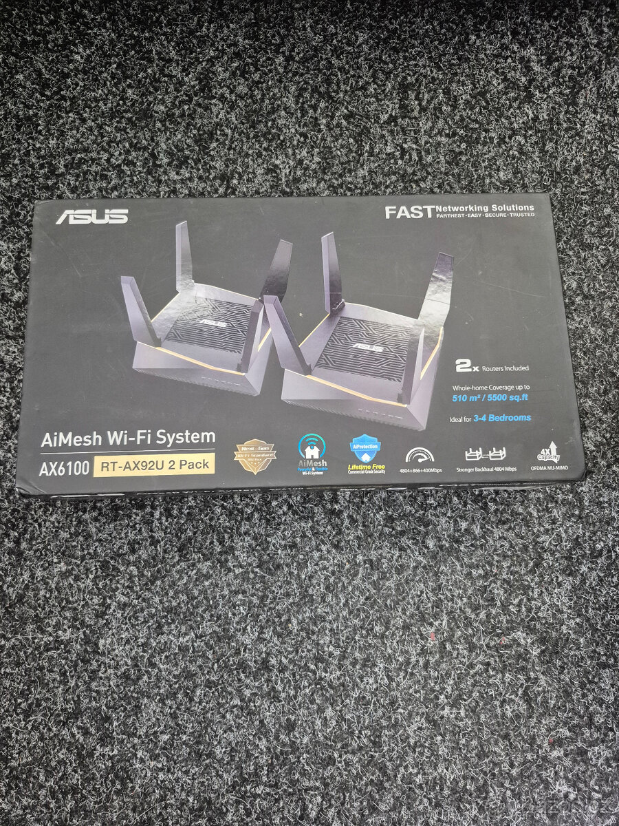 Mesh WiFi router ASUS AX6100 (RT-AX92U 2 Pack)
