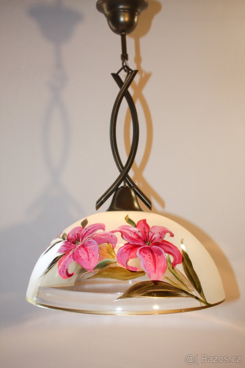 Malovaný lustr Lilie Ø35-nový