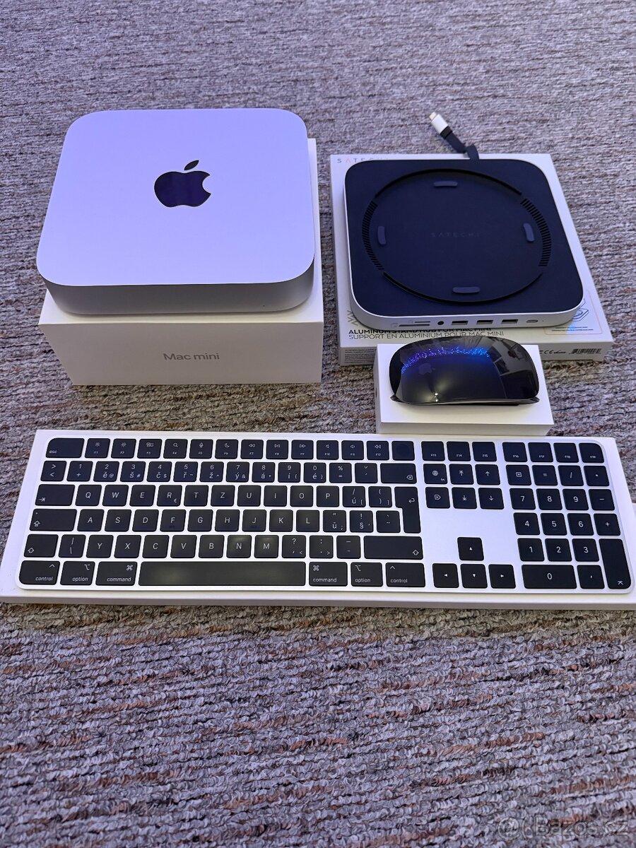 Mac Mini M1 16GB 512GB + myš + klávesnice + dok