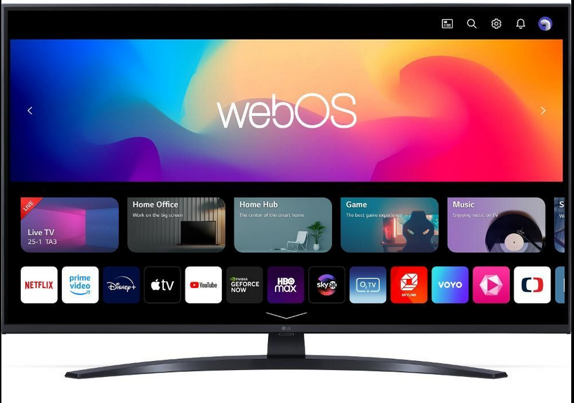 TV LG Úhlopříčka 43" (108cm)  Rozlišení 4K (3 840 x 2 160 p