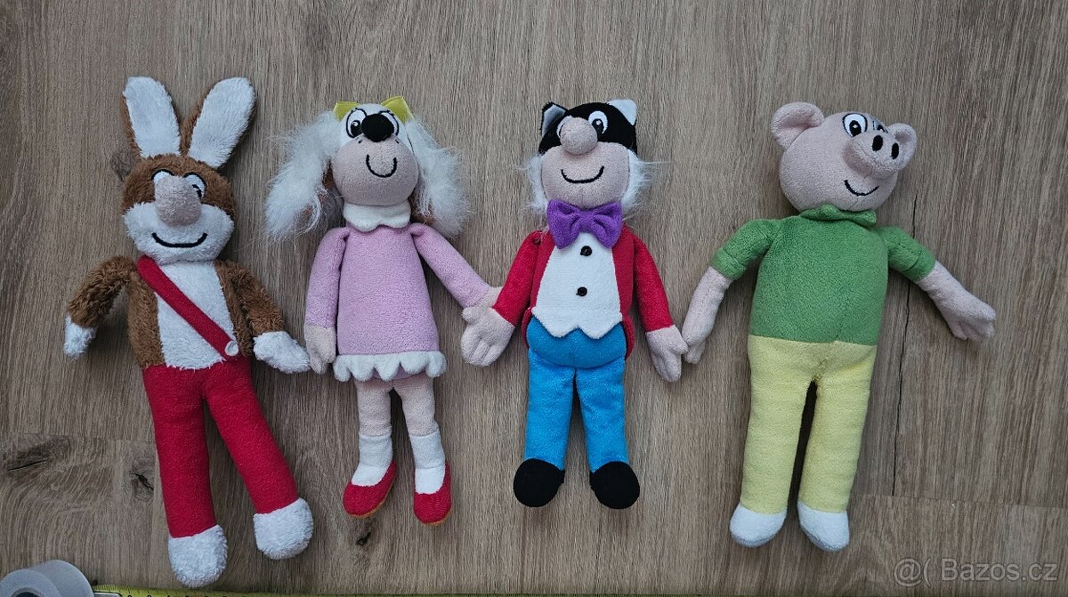 Sada 4x plyšák Čtyřlístek 22 cm