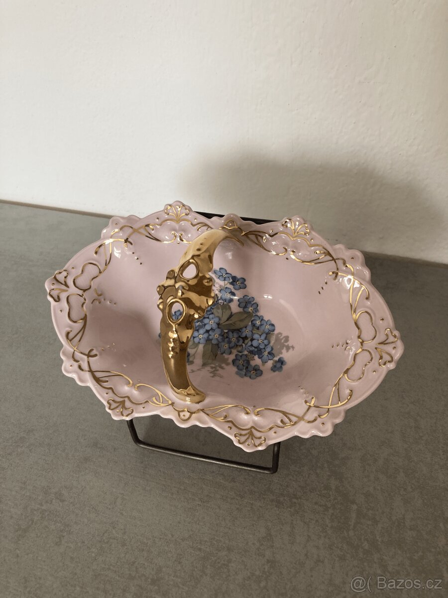 Porcelánová miska se zlatým zdobením