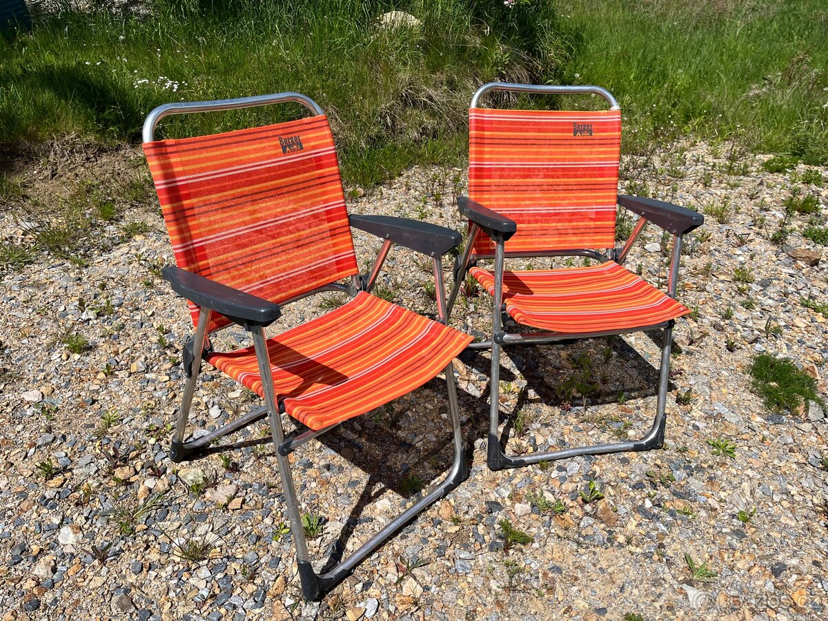 2x camping křeslo Berger Crespo orange