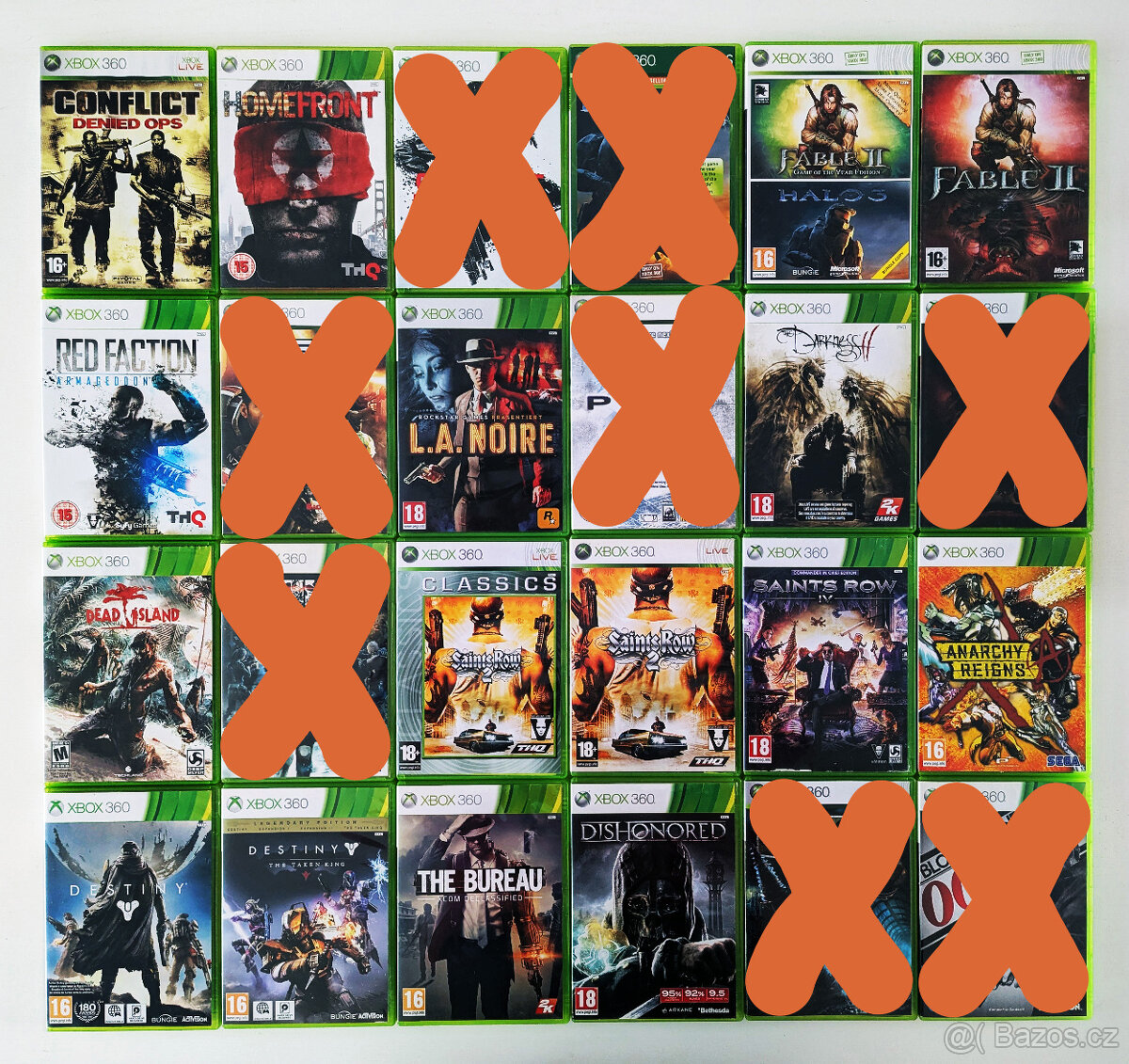 Akční hry na Xbox 360 - 100 Kč za kus