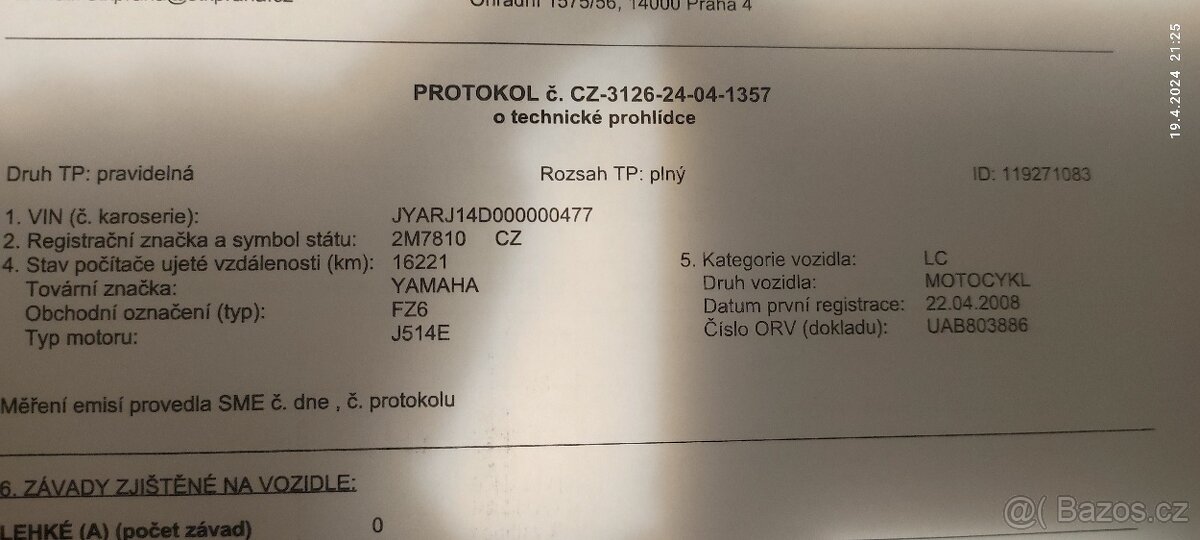 Yamaha FZ6